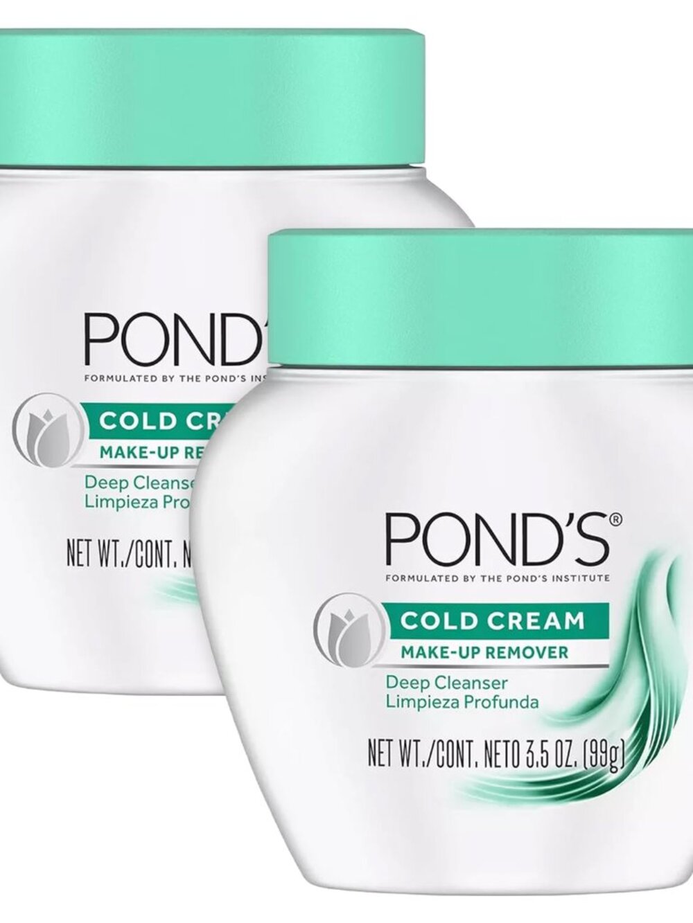 Pond's Cold Cream Make-Up Remover 2-Pack, 3.5 Oz Ea